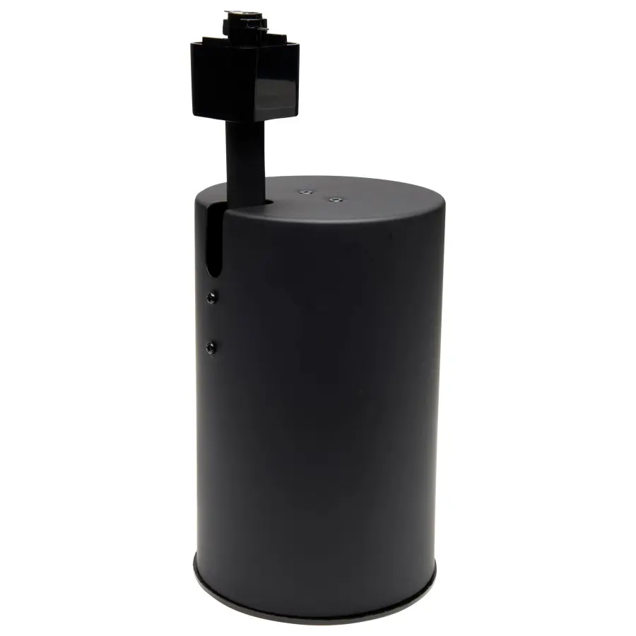 3-Light R30 Straight Cylinder Track Kit in Black - Image 2