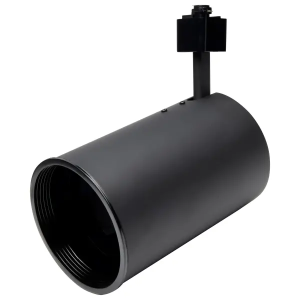 3-Light R30 Straight Cylinder Track Kit in Black - Image 3