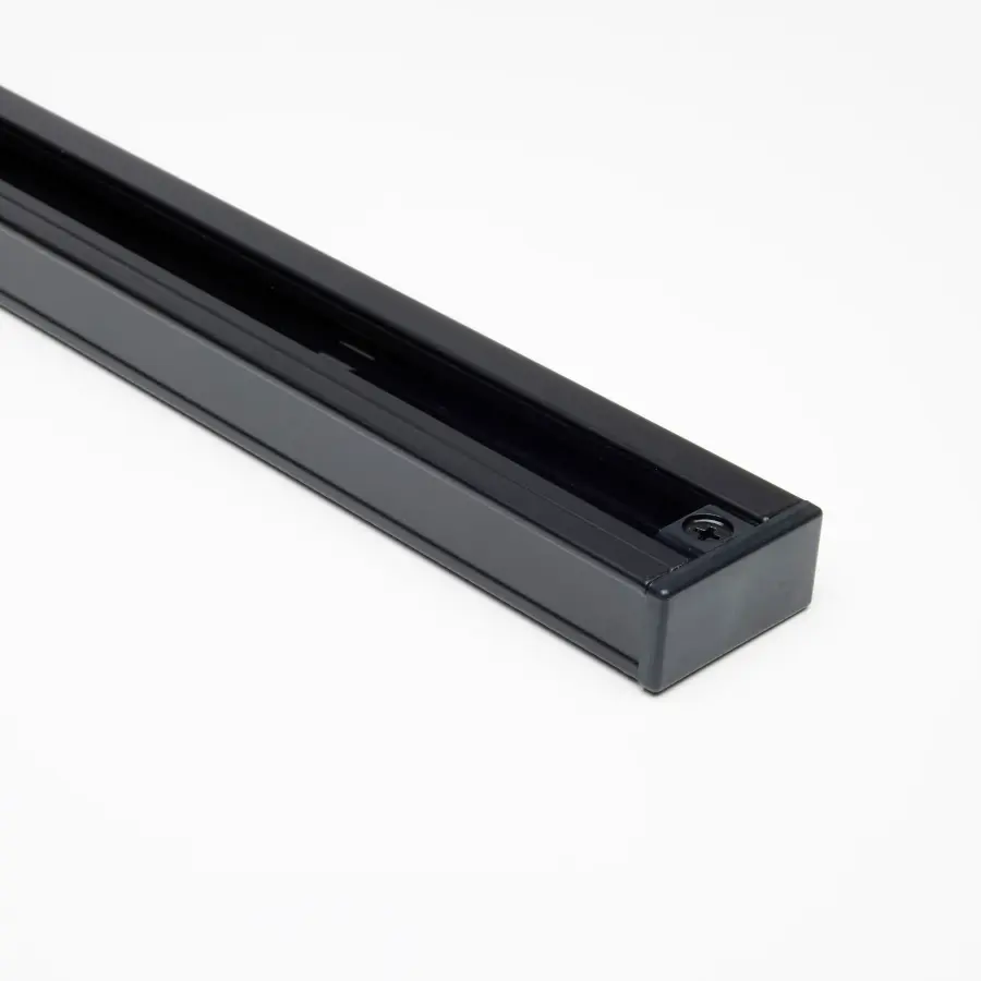 3-Light R30 Straight Cylinder Track Kit in Black - Image 5