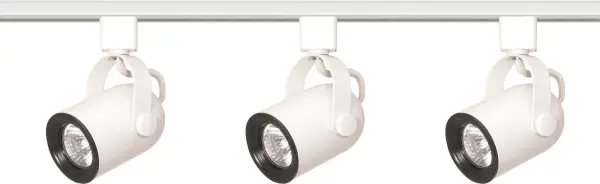 This adjustable track lighting kit offers maximum flexibility with swiveling, turning, and sliding heads that direct light exactly where needed. The 4-foot track with three MR16 fixtures provides practical illumination for various spaces.