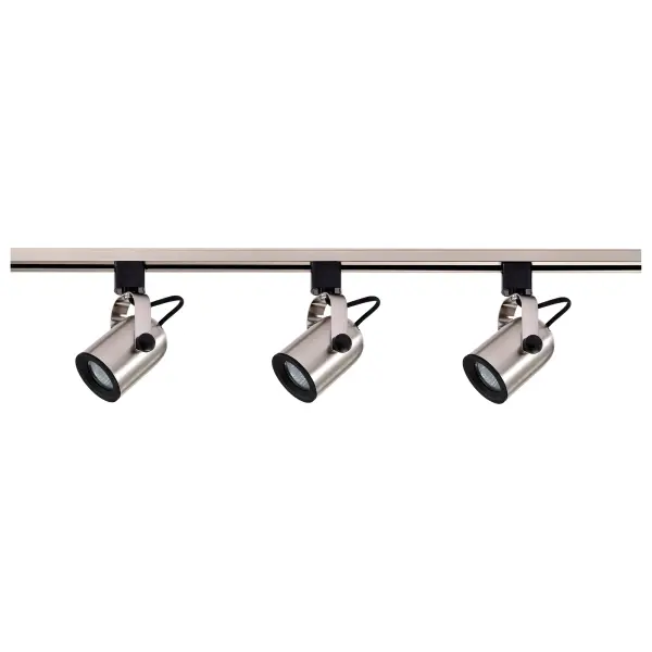 3-Light MR16 Track Lighting Kit in Brushed Nickel - Image 3