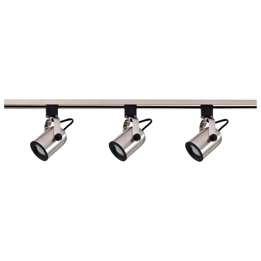 3-Light MR16 Track Lighting Kit in Brushed Nickel - Image 3