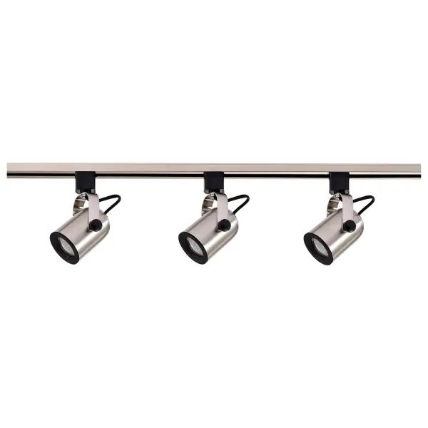 3-Light MR16 Track Lighting Kit in Brushed Nickel - Image 4