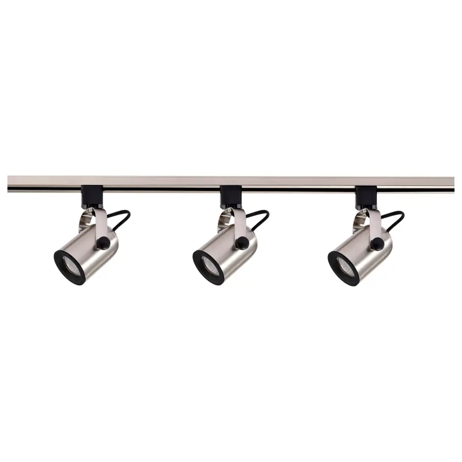 3-Light MR16 Track Lighting Kit in Brushed Nickel - Image 4