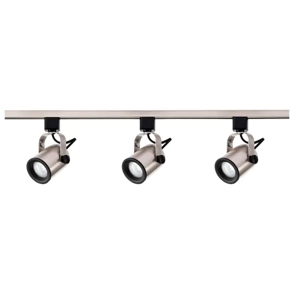 3-Light MR16 Track Lighting Kit in Brushed Nickel - Image 5