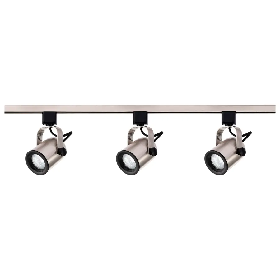 3-Light MR16 Track Lighting Kit in Brushed Nickel - Image 5