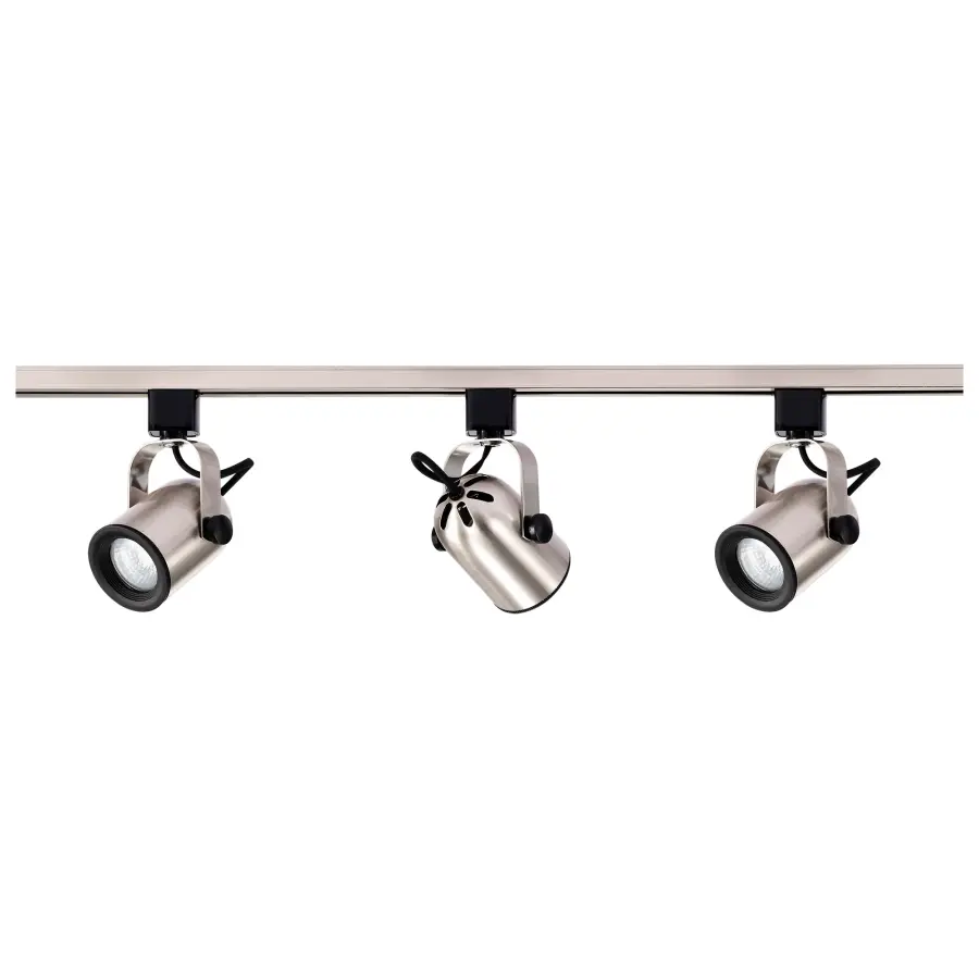3-Light MR16 Track Lighting Kit in Brushed Nickel - Image 6