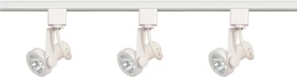This adjustable track lighting kit offers maximum flexibility with swiveling, turning, and sliding heads that direct light exactly where needed. The 4-foot track with three MR16 gimbal ring heads provides practical task lighting for kitchens, offices, and living spaces.