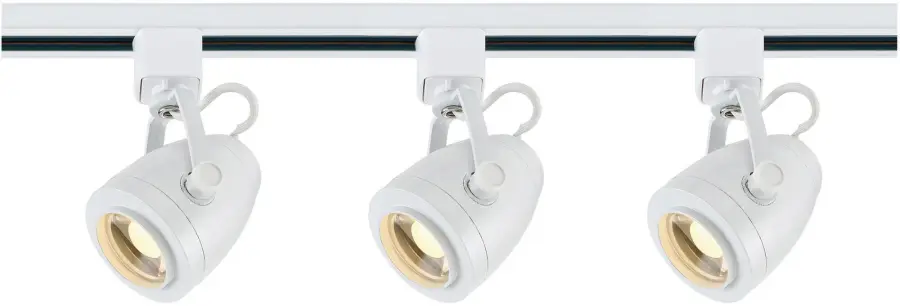 3-Light LED Track Lighting Kit - White - Image 1