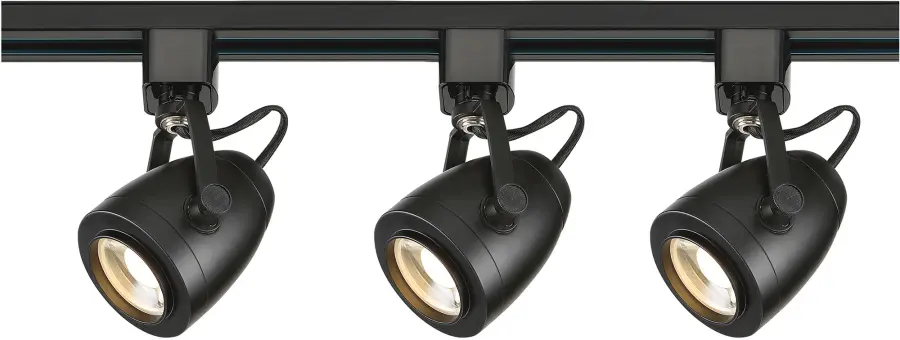 3-Light LED Track Lighting Kit in Black - Image 1