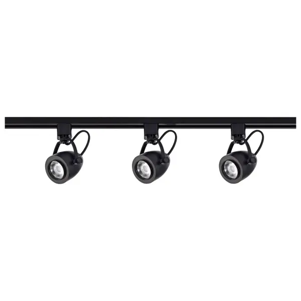 3-Light LED Track Lighting Kit in Black - Image 3