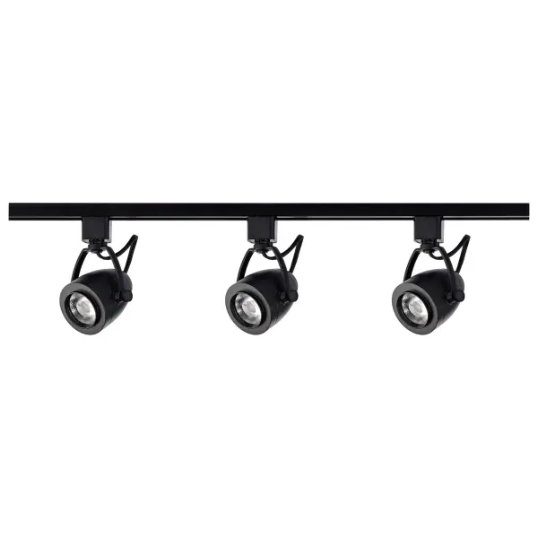 3-Light LED Track Lighting Kit in Black - Image 4