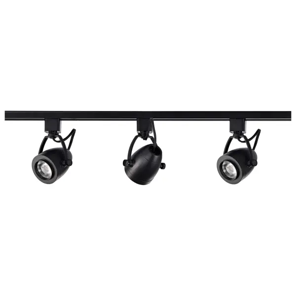 3-Light LED Track Lighting Kit in Black - Image 6
