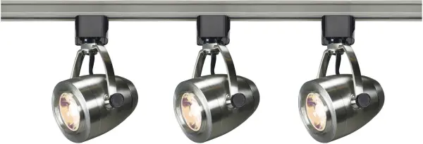 This 4-foot track lighting kit features three adjustable LED heads delivering focused task lighting. The swivel and slide functionality allows precise light placement, while the energy-efficient 12W LED heads provide 3060 lumens of warm 3000K light.