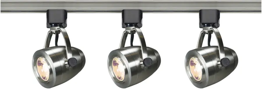 3-Light LED Track Lighting Kit - Brushed Nickel