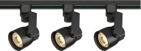 This 4-foot track lighting kit features three adjustable LED heads with 36-degree beam angles, perfect for accent and task lighting. The angle arm design allows precise directional control for highlighting artwork, workspaces, or architectural features.