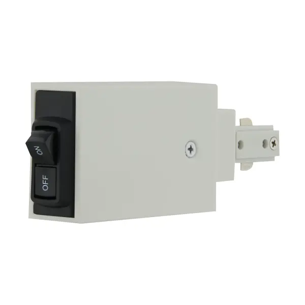 This 600-watt current limiter is a critical safety component for track lighting installations, preventing circuit overload by limiting current to 5 amps. Designed for professional installations requiring load management.