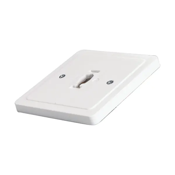 This monopoint adapter enables single-point fixture mounting on track systems, offering versatile lighting solutions for residential and commercial spaces with a clean white finish.