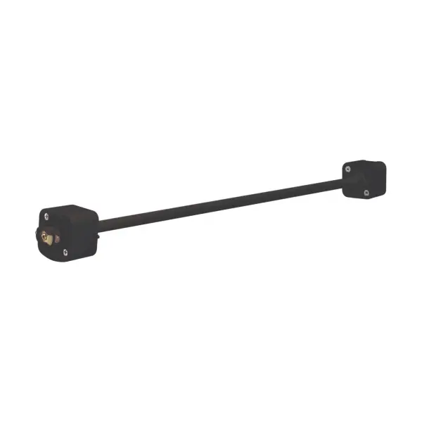 This 24-inch extension wand provides flexible height adjustment for track lighting fixtures. The black finish integrates seamlessly with modern track systems, offering practical functionality for customizing light placement.