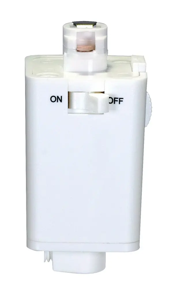 This versatile track adapter enables you to convert standard track lighting systems to accommodate pendant fixtures, offering flexibility in lighting design with a clean white finish that blends seamlessly.