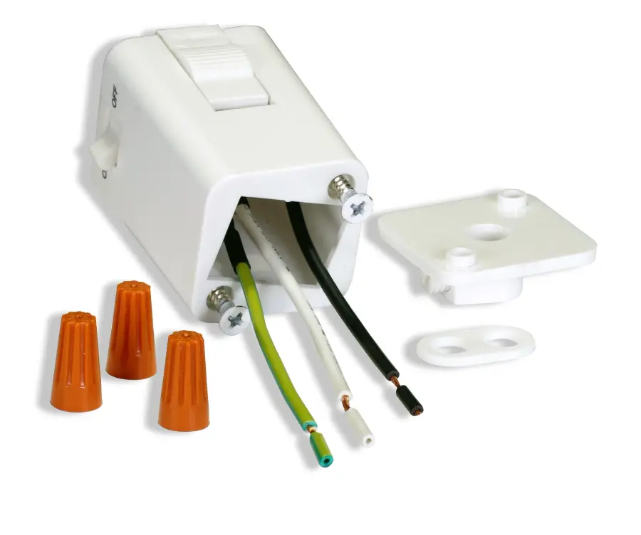 Pendant Track Adapter in White - Image 3