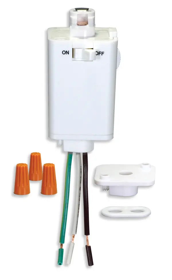 Pendant Track Adapter in White - Image 4