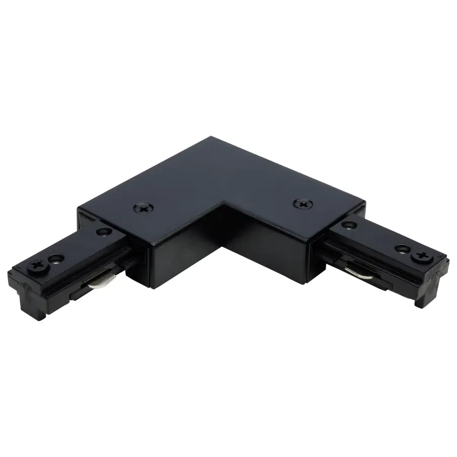 L Connector - Reverse Polarity - Black - Image 1
