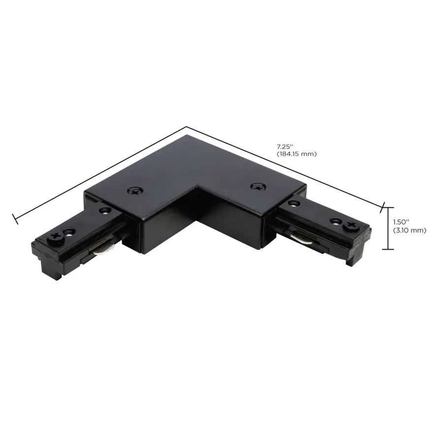 L Connector - Reverse Polarity - Brown Finish - Image 2