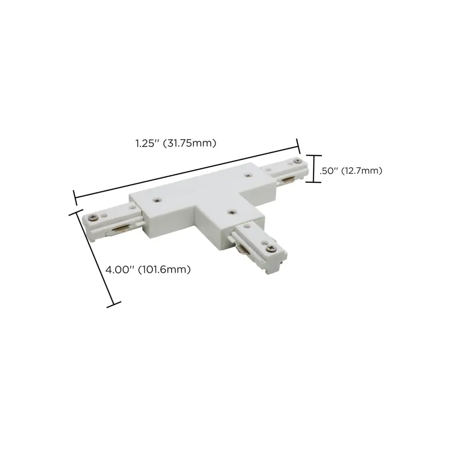 T Connector - Reverse Polarity - White - Image 2