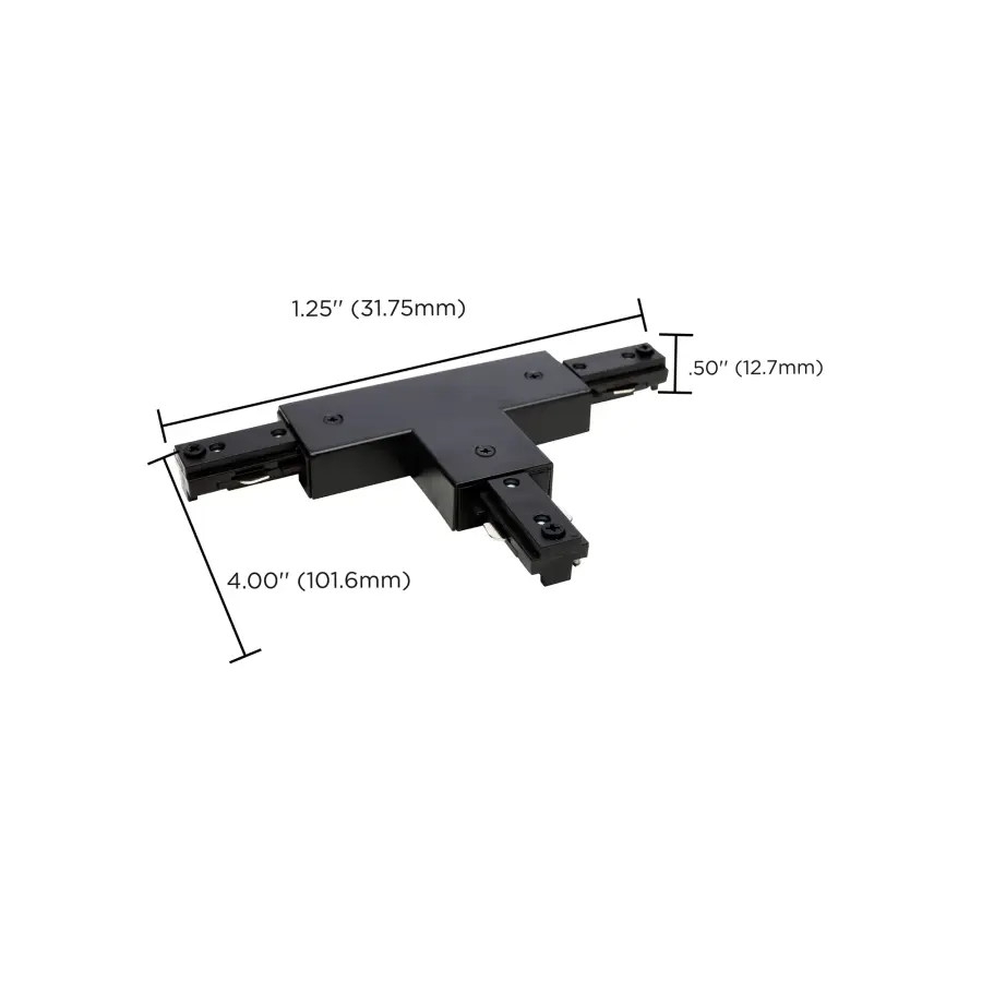 T Connector - Reverse Polarity - Brown Finish - Image 2