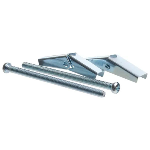 Complete mounting hardware kit includes 2 screws and 2 toggle bolts for secure track lighting installation. Replacement parts ensure proper mounting on various ceiling types.