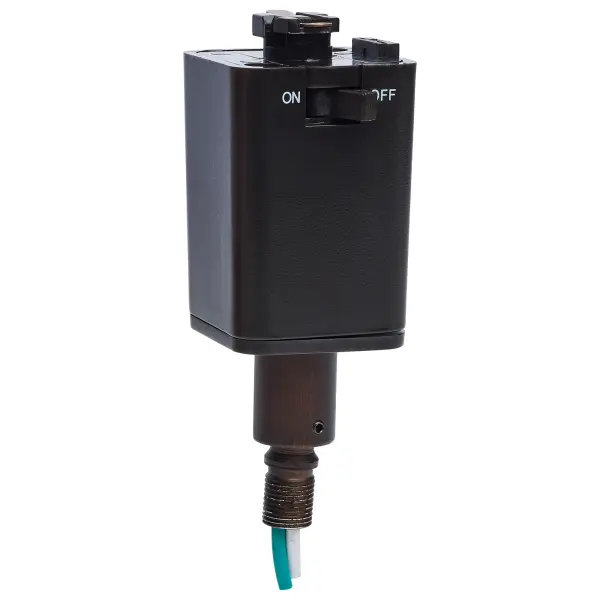 This stem hung pendant track adapter enables seamless integration of pendant fixtures into track lighting systems. The brown finish provides a warm, versatile aesthetic for residential and commercial spaces.