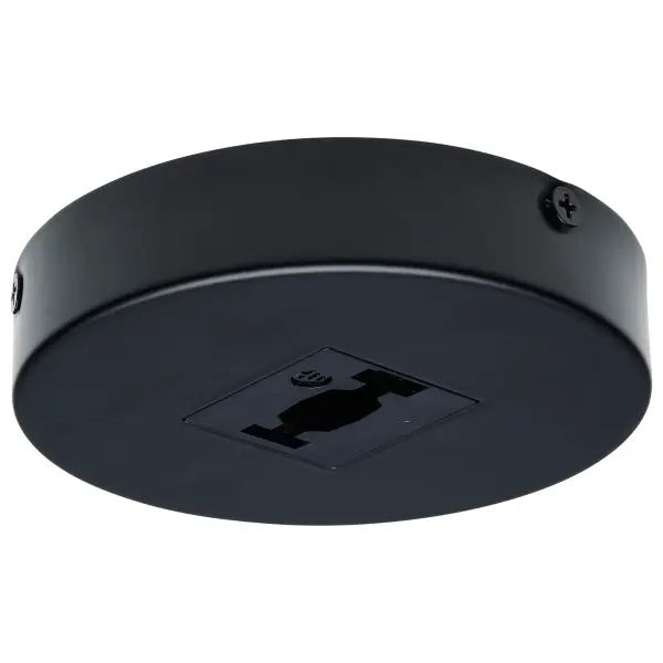 This single monopoint adapter enables flexible track lighting customization with a sleek round black finish. Perfect for creating personalized lighting layouts in residential and commercial spaces.