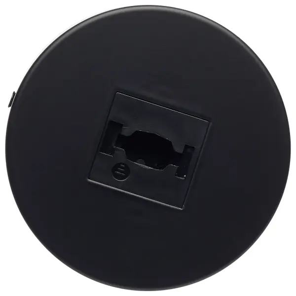 This single monopoint adapter enables flexible track lighting customization with a sleek round black finish. Perfect for creating personalized lighting layouts in residential and commercial spaces. - alternate view