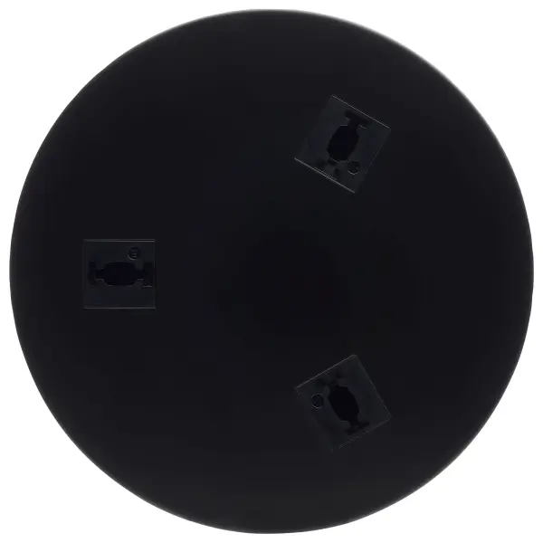 This triple monopoint adapter enables creative track lighting layouts by converting a single track connection into three independent mounting points. The round black finish complements modern interiors. - alternate view