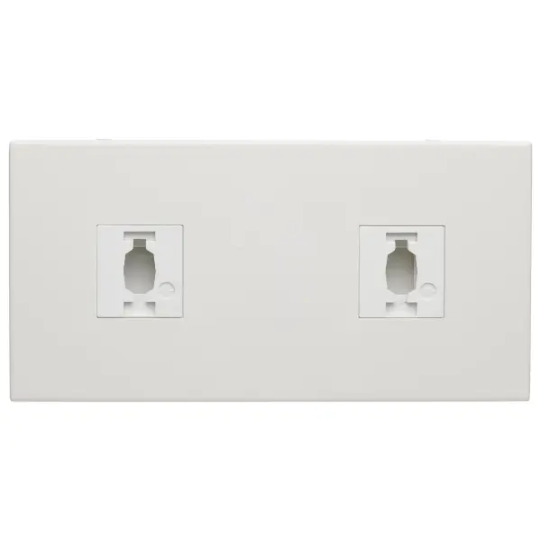 This double monopoint adapter enables flexible track lighting customization with a clean white finish. Designed for both residential and commercial applications, it supports up to 100W for creative lighting solutions. - alternate view