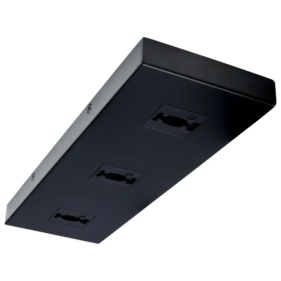 Triple Monopoint Adapter - Rectangular Black - Image 1