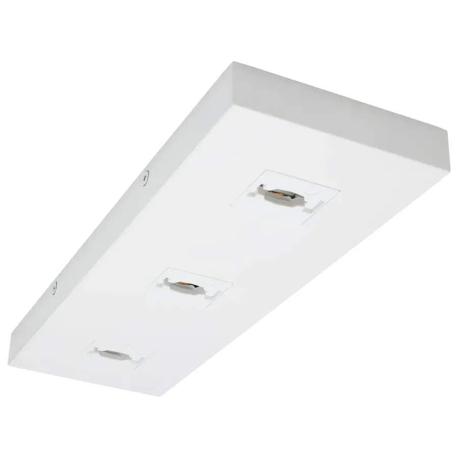 Triple Monopoint Adapter - Rectangular White - Image 1