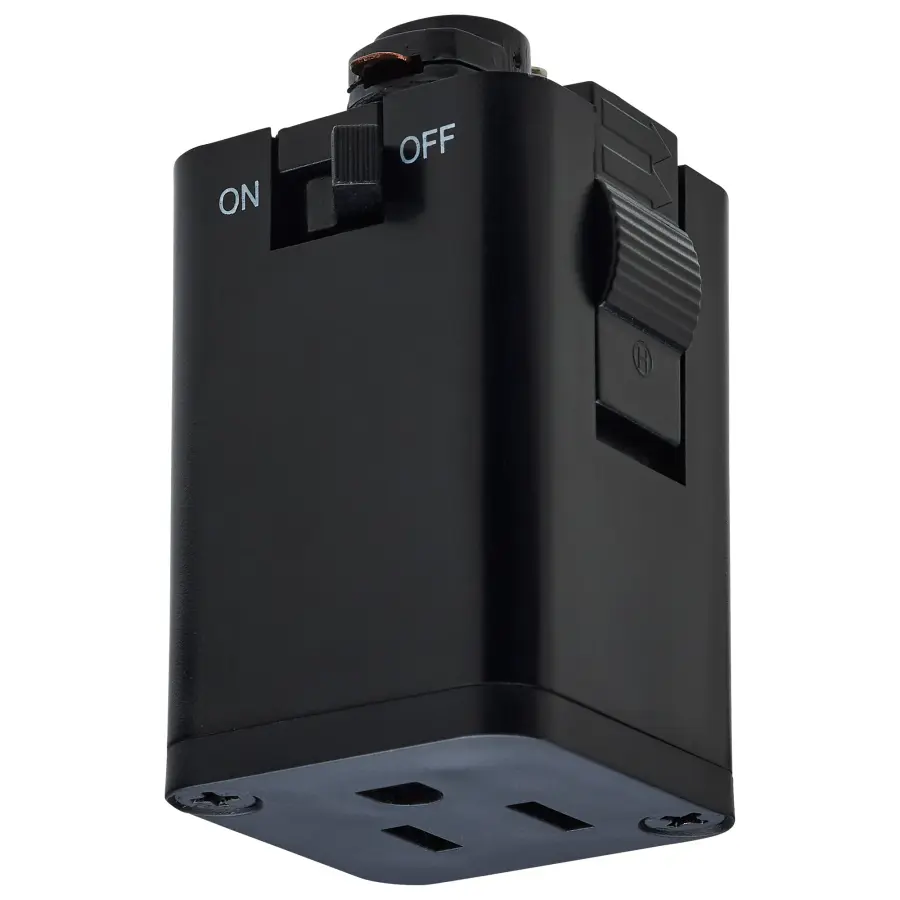 Essential Track Lighting Adapter for Outlet-Based Installation - Image 1