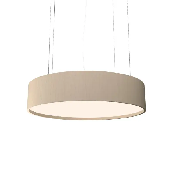 Cylindrical LED Pendant in Organic Cappuccino
