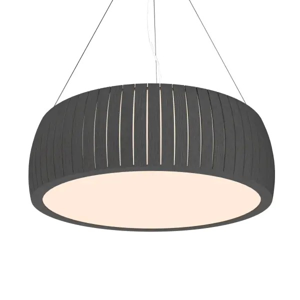 Barrel LED Pendant in Organic Grey