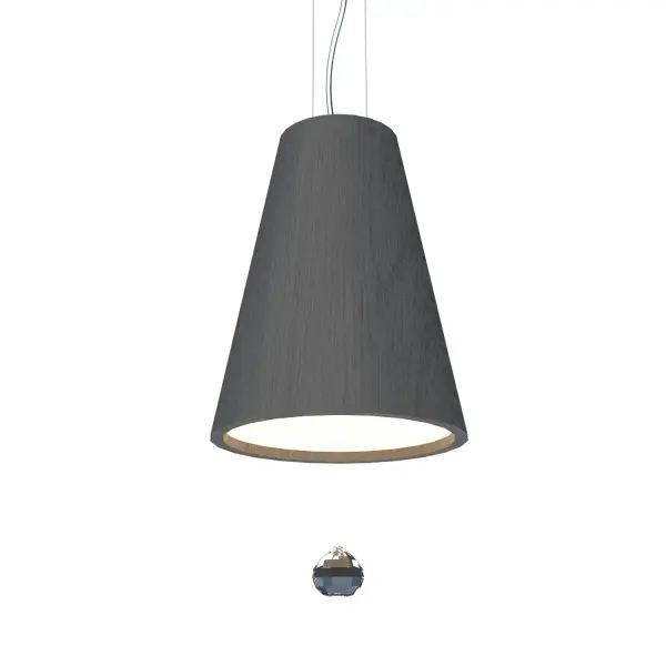 The Conical pendant offers a refined minimalist aesthetic with its organic grey finish and compact 9.85-inch profile. Perfect for task lighting or creating visual interest in smaller spaces without overwhelming the room.