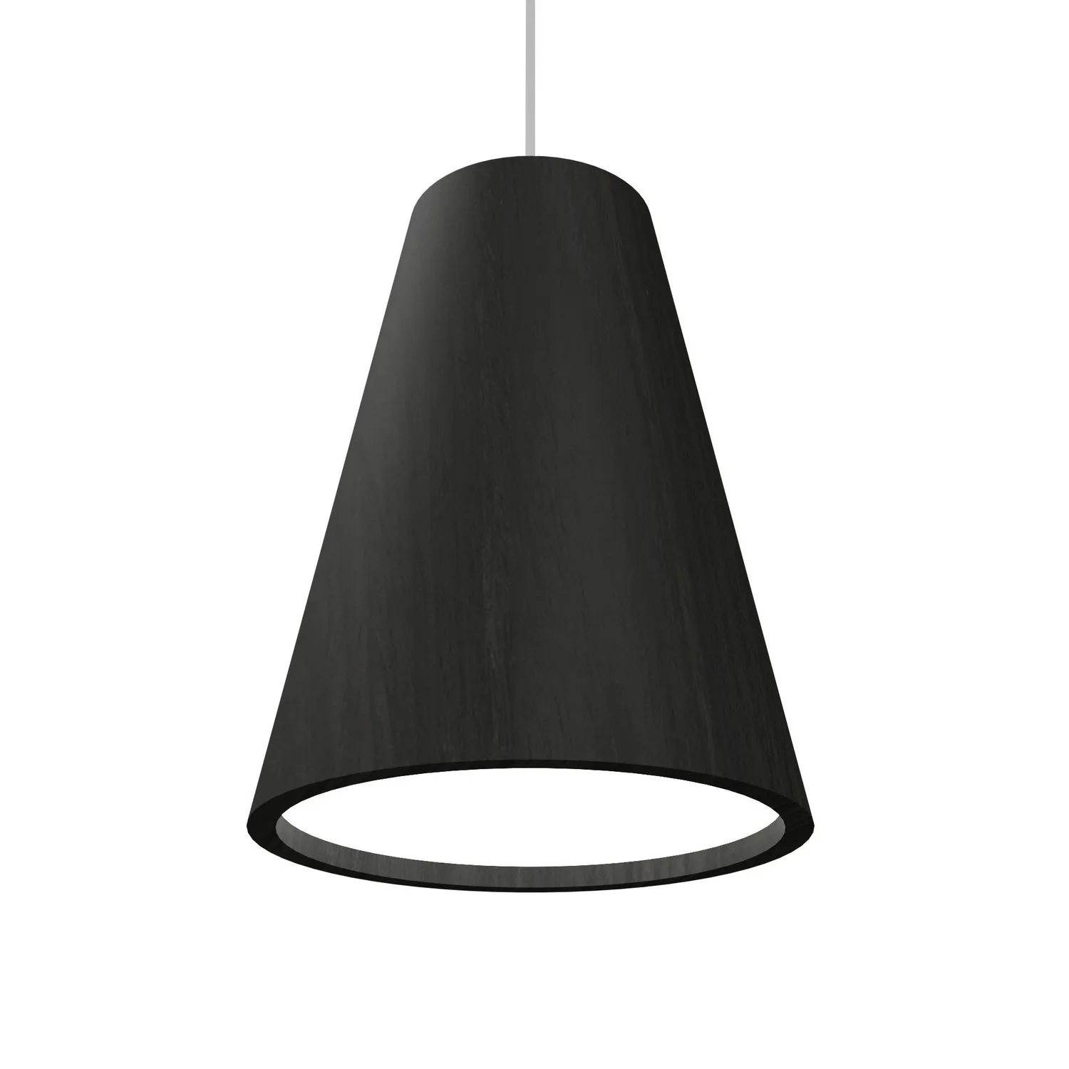 Conical LED Pendant in Charcoal