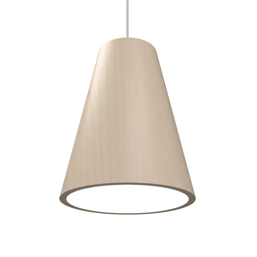 Conical One Light Pendant in Organic Cappuccino