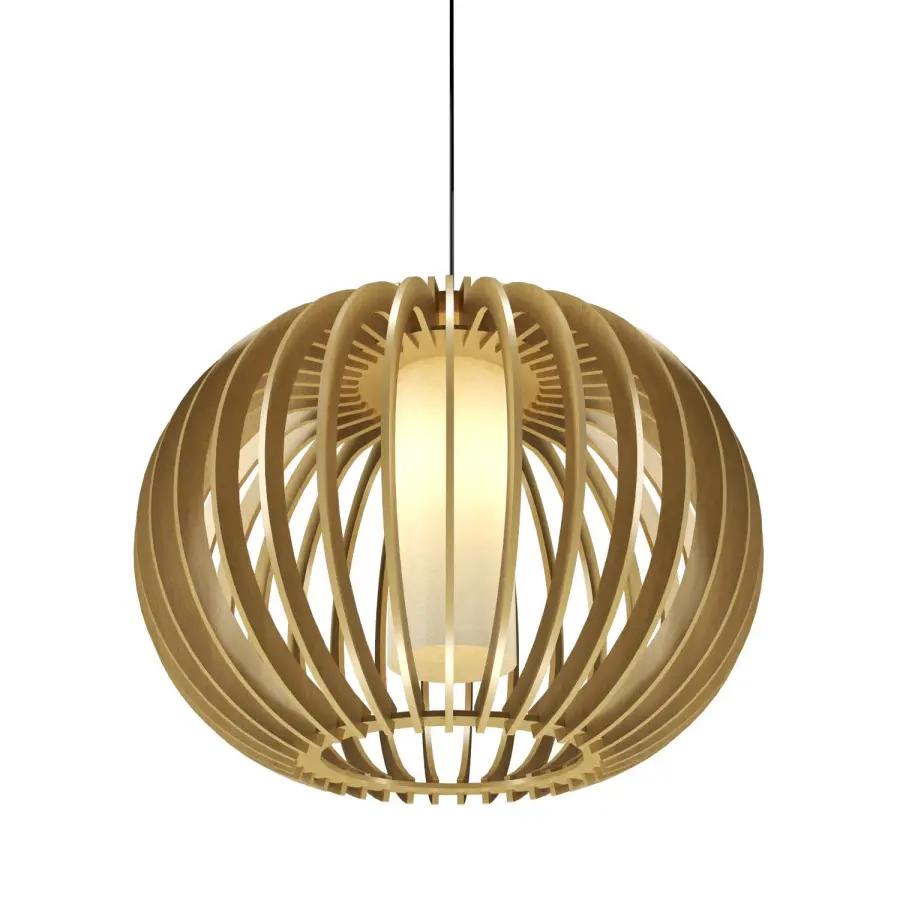 Stecche di Legno Organic Gold Pendant Light