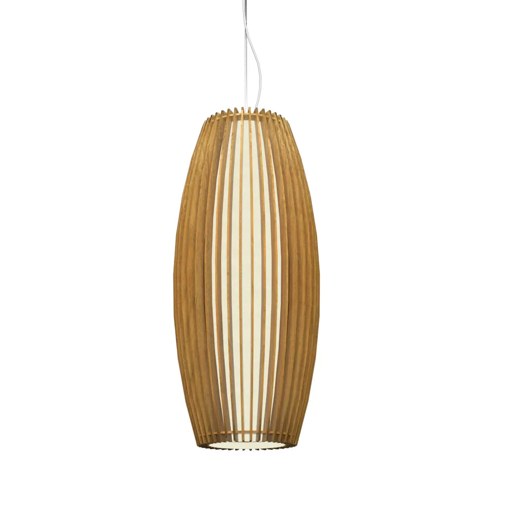 Stecche di Legno One Light Pendant in Louro Freijo