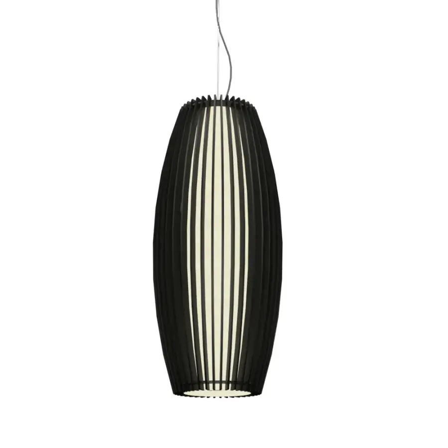 Stecche di Legno Organic Black Pendant