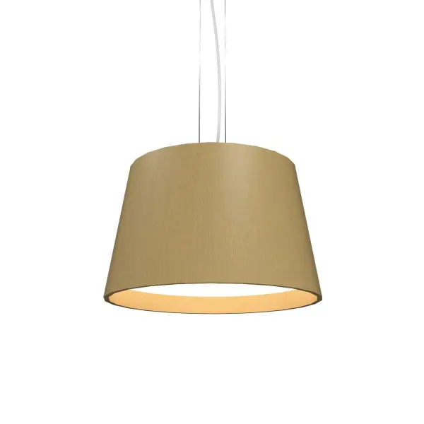 The Conical pendant brings contemporary elegance with its trio of conical shades in a warm Organic Gold finish. Compact at 11 inches, it's perfect for kitchen islands, dining nooks, or entryways needing focused task lighting with style.