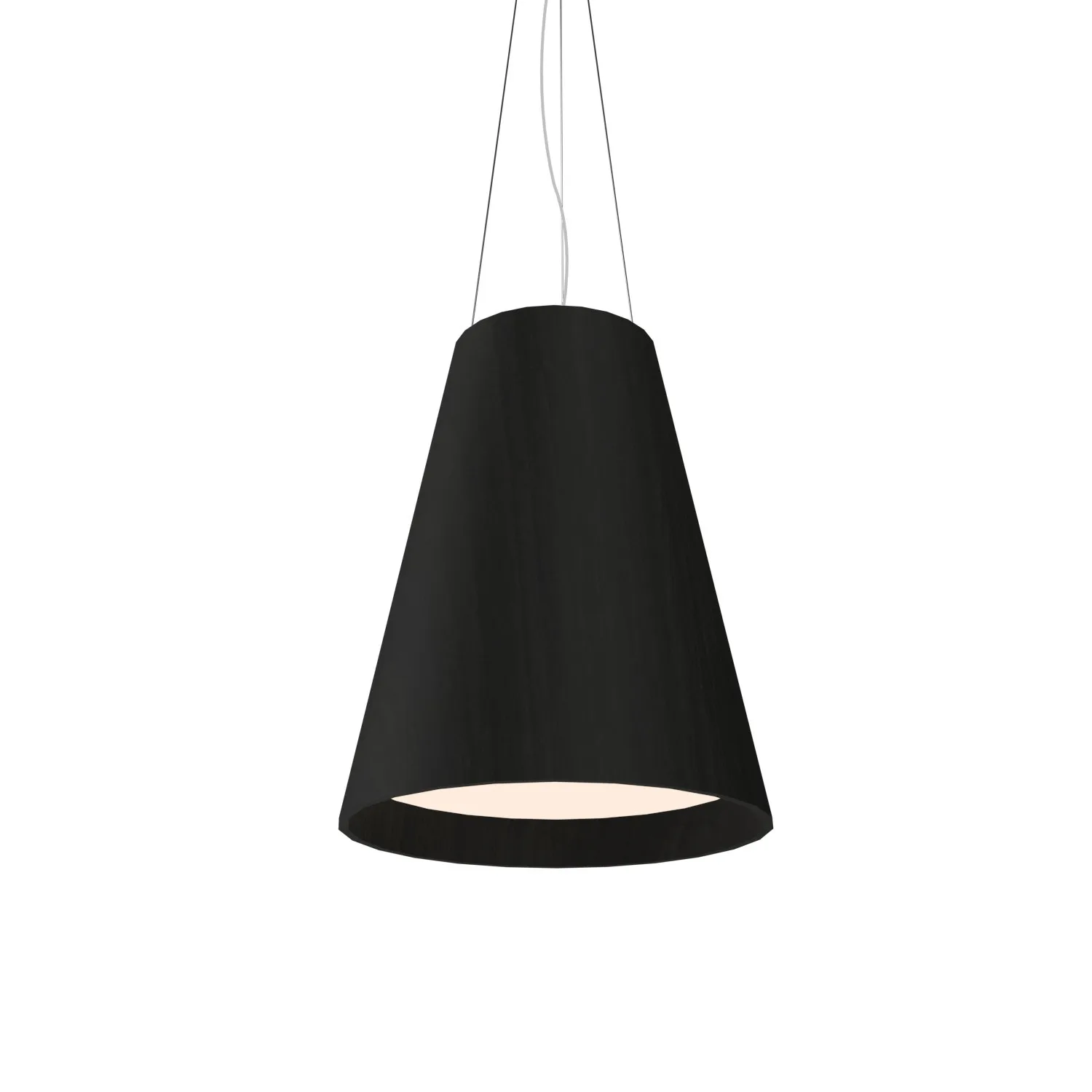 Conical LED Pendant in Charcoal