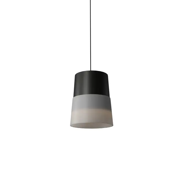 Conical One Light Pendant in Charcoal